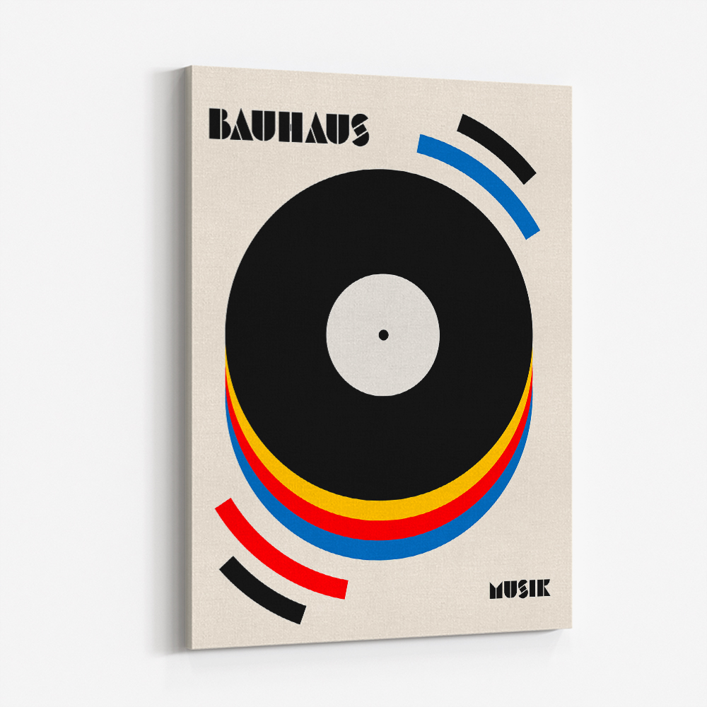 レビュー高評価のおせち贈り物 Musik Bauhaus Retro Art Wall Illustration アート・デザイン・音楽